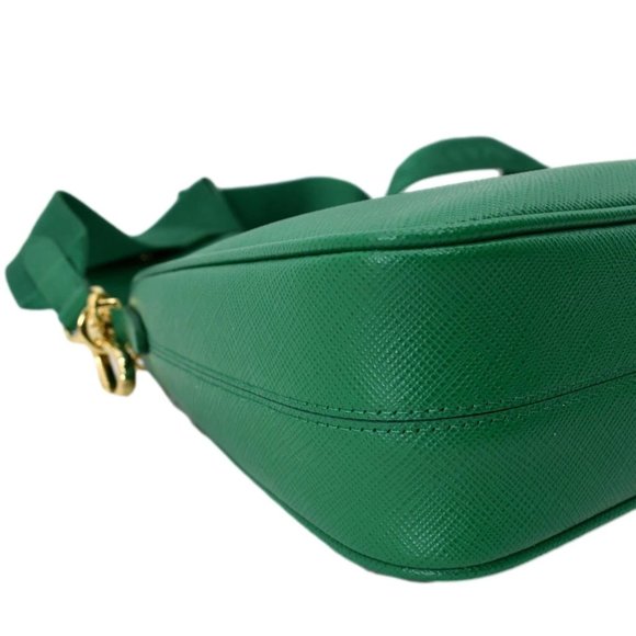 PRADA  Re-Edition 2005 Saffiano Leather Shoulder Bag Green - Picture 9 of 14